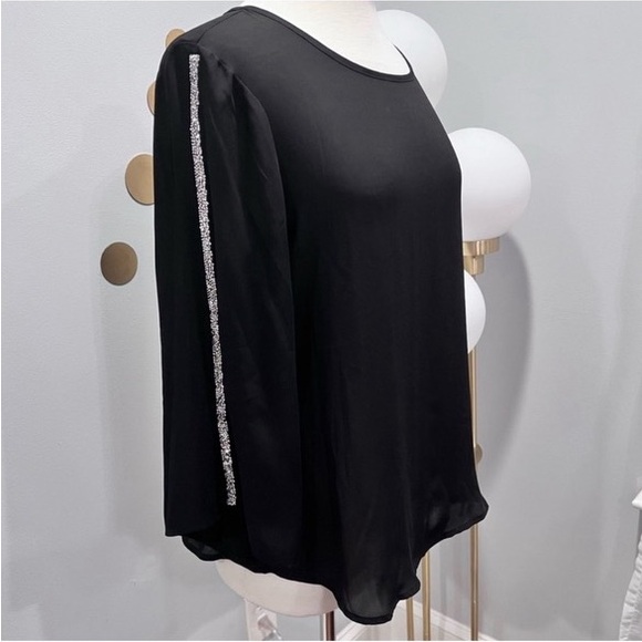 NWT Spense Jeweled Sleeve Blouse - Picture 4 of 7